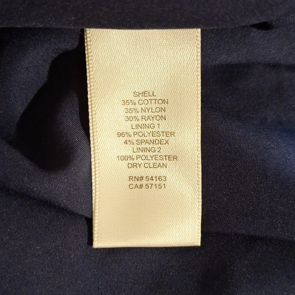 Eliza J elegant Navy Fit Flare Lace Dress Sz 4 *J - Picture 10 of 10